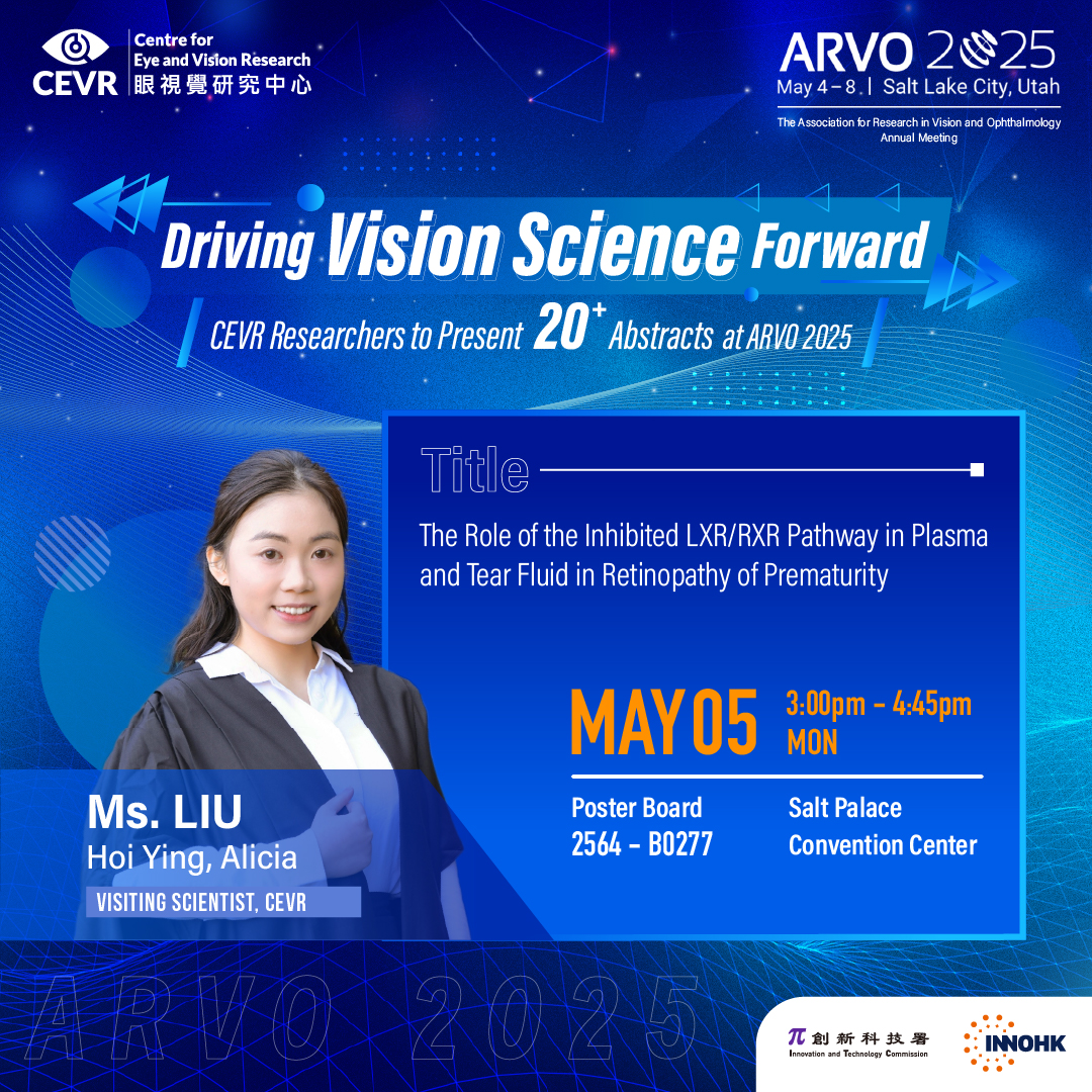Check out CEVR's the List of Abstracts/ Paper/ Mini-Symposium at ARVO 2025!