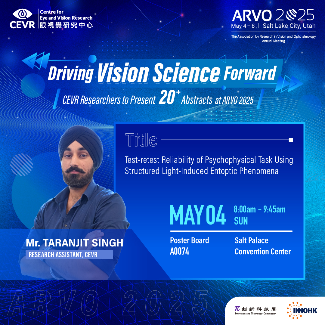 Check out CEVR's the List of Abstracts/ Paper/ Mini-Symposium at ARVO 2025!